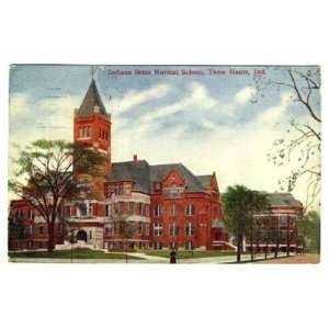  Indiana State Normal School Postcard Terre Haute 1910 