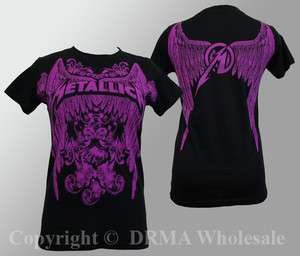   METALLICA Winged Logo Girl Juniors Tee T Shirt S M L XL NEW  