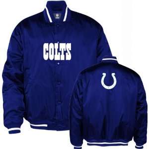  Indianapolis Colts Field Classic Satin Jacket: Sports 