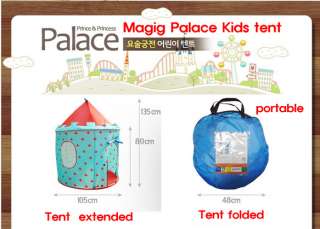   red cubby play tent HOUSE hut palace kids baby castle child  
