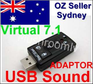 USB Headset Headphone Mic Sound Adapter For PS3 Slim  