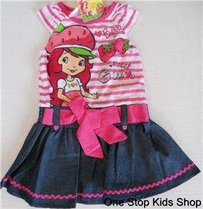STRAWBERRY SHORTCAKE Toddler Girls 24 Mo 2T 3T 4T Outfit DRESS Set 