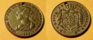Coin Counter: Spain 1868 10 Escuedos (ContemporaryCopy)  