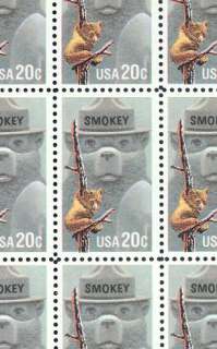 1984   SMOKEY BEAR   #2096 MNH Full Mint  MNH  Sheet  