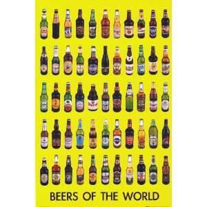  beers of the world   PARTY / COLLEGE POSTERS   24 X 36 