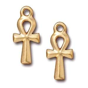   Plated Pewter Plated Ankh Charms 21.5mm (2) Arts, Crafts & Sewing