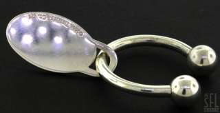 2001 TIFFANY & CO. ELEGANT STERLING SILVER KEY CHAIN WITH POUCH  