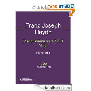 Piano Sonata no. 47 in B Minor Sheet Music Franz Joseph Haydn  
