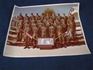 1976 Group Photo Soldiers at Fort Jackson, SC B CO 2BN  