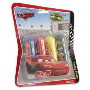  Cars Finger Paints, 4 Pack 50ML Tube Case Pack 24 Toys 