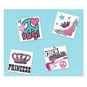  Rocker Girl Rocker Princess Tattoos (2 dz) Toys & Games