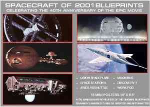 2001 A Space Odyssey 40th Anniversary Blueprints   New  