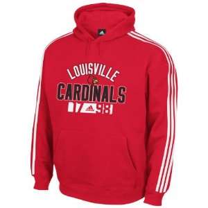   : Louisville Cardinals adidas Red 3 Stripe Hoodie: Sports & Outdoors