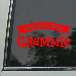  Worlds Best Grammie Red Decal Car Truck Window Red Sticker 