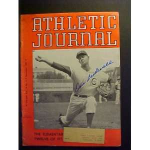 Don Cardwell Chicago Cubs Autographed December 1961 Athletic Journal 