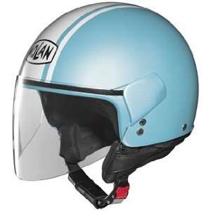  Nolan N30 Flashback Open Face Motorcycle Helmet Pearl Sky 