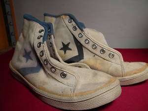1960S MENS CONVERSE ONE STAR SZ 8 OFF WHITE SNEAKERS DS  
