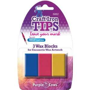 Purple Cows 5062 Artistic Craft Iron Encaustic Wax, Red, Yellow, and 