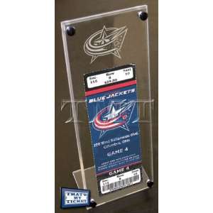  Columbus Blue Jackets Engraved Ticket Stand Sports 