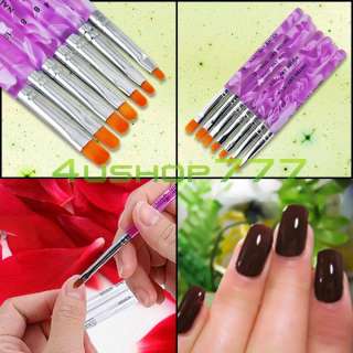 UV Gel Acrylic Nail Art Tips Builder Brush Pen Design  