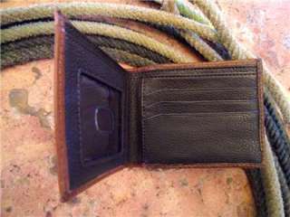 THIS HANDSOME WESTERN WALLET IS MADE OF GENUINE LEATHER. THE QUALITY 