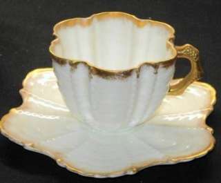 Shelley Wileman GOLD SHELL DEMI simplyTclub Tea cup and saucer  