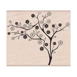    Hero Arts Mounted Rubber Stamps Slanted Tree: Home & Kitchen