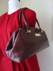 Vintage ETIENNE AIGNER Doctors Bag Speedy Handbag Boston Burbundy 