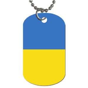 Ukraine Flag Dog Tag