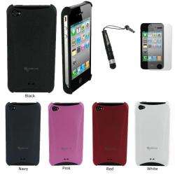 rooCASE 3 in 1 Ergo Slim Shell Case with Stylus and Screen Protector 