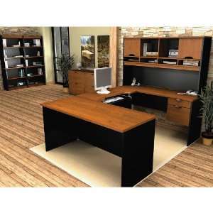  Innova U Desk Executive Office Suite Tuscany Brown/Black 