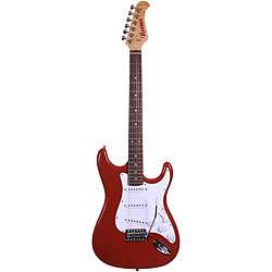 Norma Classic Style Fiesta Red Electric Guitar  Overstock