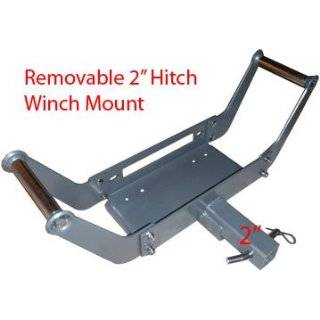Removable Portable 2 Hitch Receiver Cradle Winch Mount