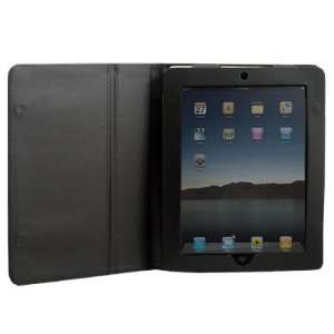    Black Leather Skin Case Cover Pouch for Apple iPad Electronics