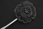 Flower Silver Handcrafted Tribal Ethnic Vintage Hairpin  