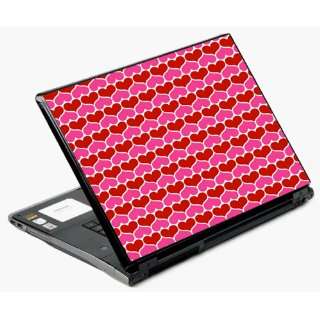   Universal Laptop Skin Decal Cover   Valentine Hearts 