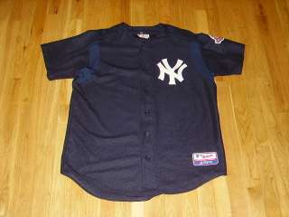   YANKEES 100th ANNIVERSARY PATCH AUTHENTIC MENS SEWN JERSEY LG  