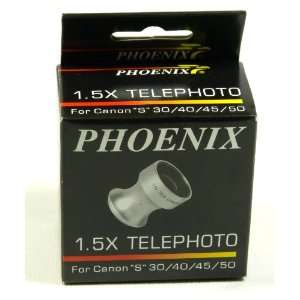  1.5x Telephoto Lens Attachment F/Canon PowerShot S30 40 45 