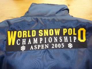 LA MARTINA USPA Navy SNOW POLO Aspen 2005 World Championship Jacket 