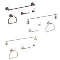 Fontaine Bathroom Towel Bar and Accessory Set (Brushed Nickel 