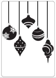 Crafts Too A6 Embossing Folder BAUBLES  