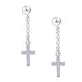 Sterling Essentials Sterling Silver Ball Stud and Dangle Earring Set 