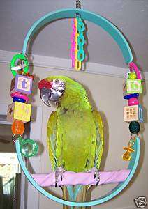 BIRD TOY PARROT SWING PERCH MACAW SIZE  