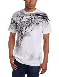 Southpole Mens Foil Printed Logo Tee With Waterbase Print Detail