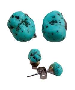 Southwestern Turquoise Stud Earrings (USA)  