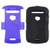 For Blackberry Bold 9900 9930 Blue+White Meshed Cover Case  