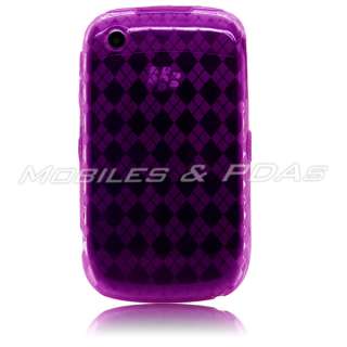 Purple Diamond Gel Case for BlackBerry Curve 9300 9330  