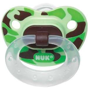  NUK Camouflage Pacifier Size 6 18m Colors Vary (2pk) Baby