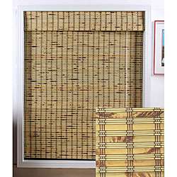 Rustique Bamboo Roman Shade (58 in. x 74 in.)  