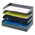 Safco 4 tier Black Legal Size Steel Tray Today 